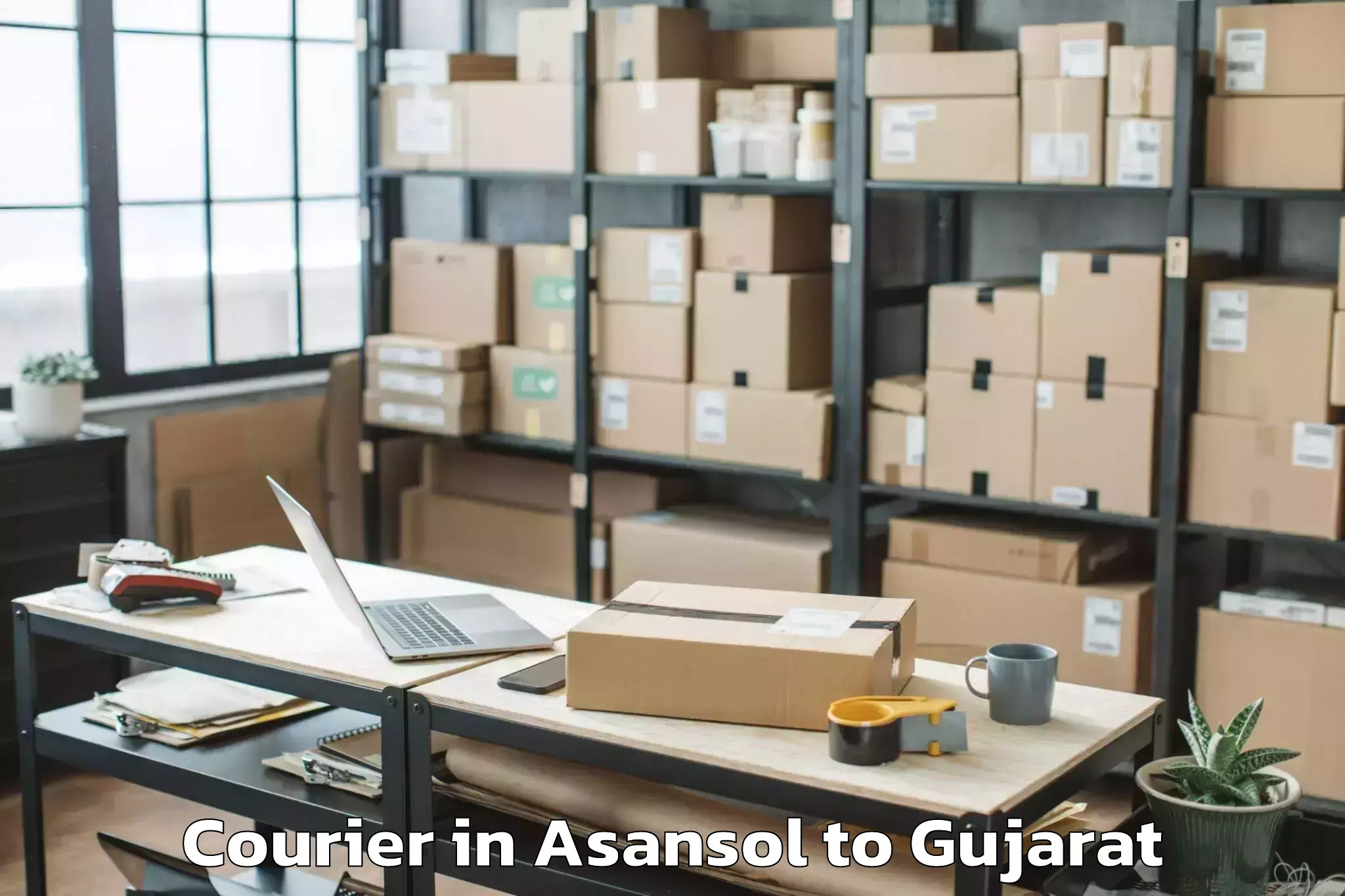 Quality Asansol to Gandhinagar Courier